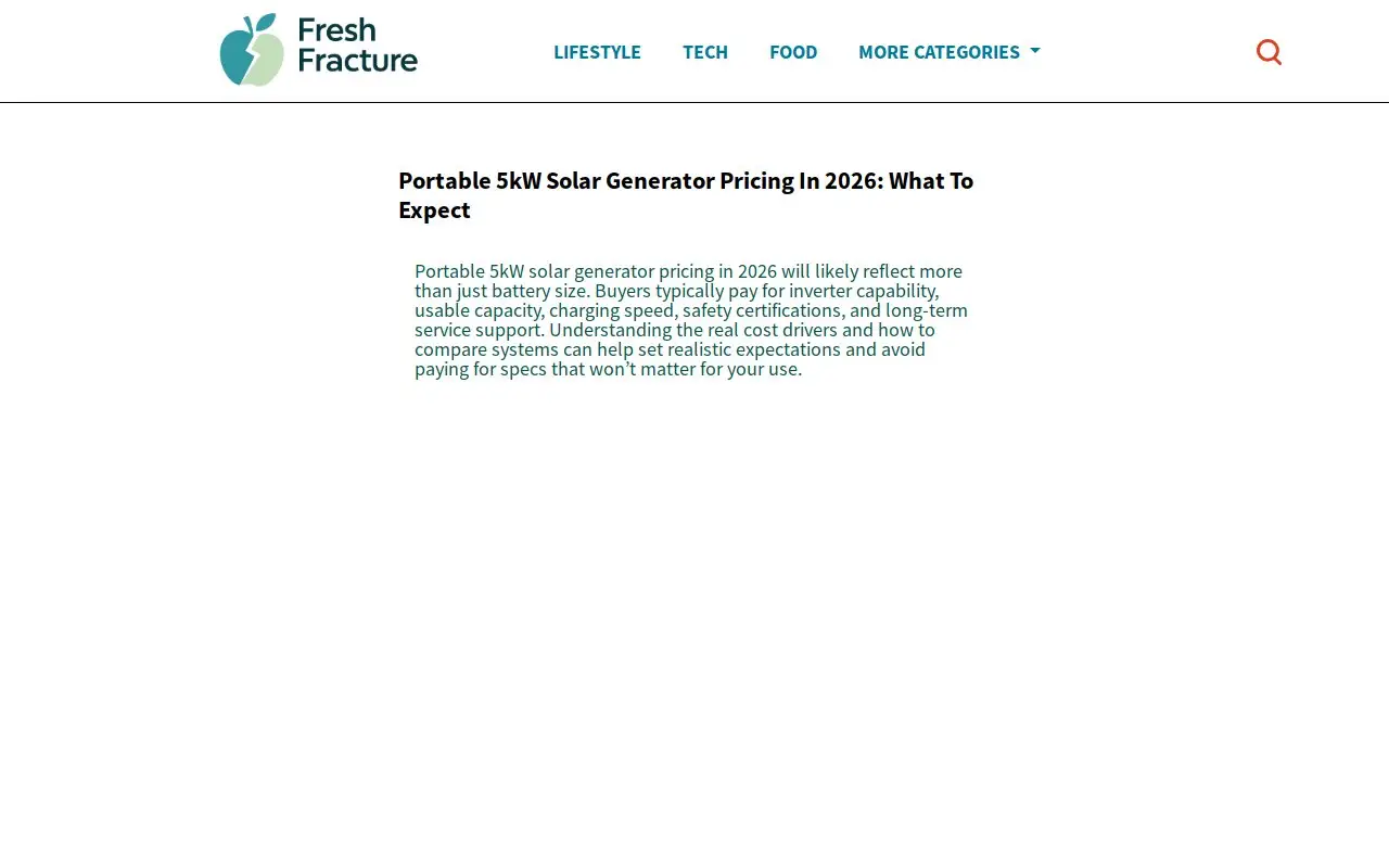 Landing page screenshot