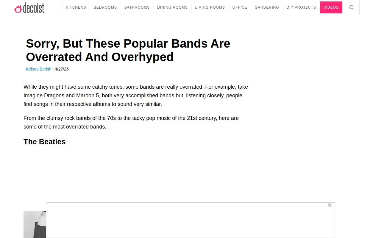 Landing page screenshot