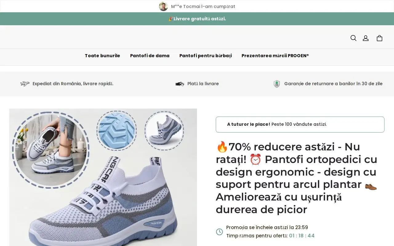 Landing page screenshot