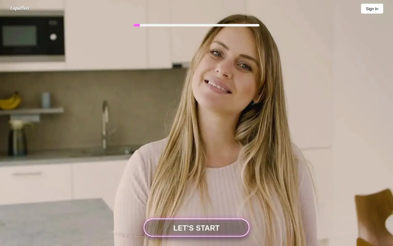 Landing page screenshot