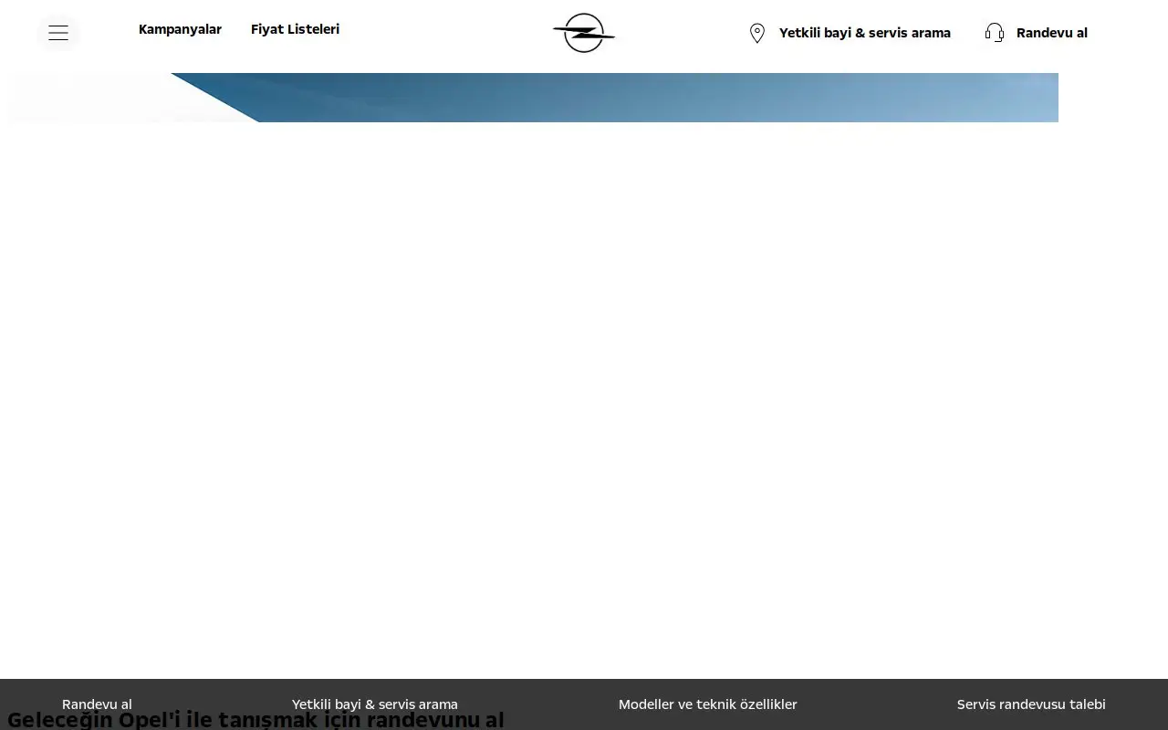 Landing page screenshot