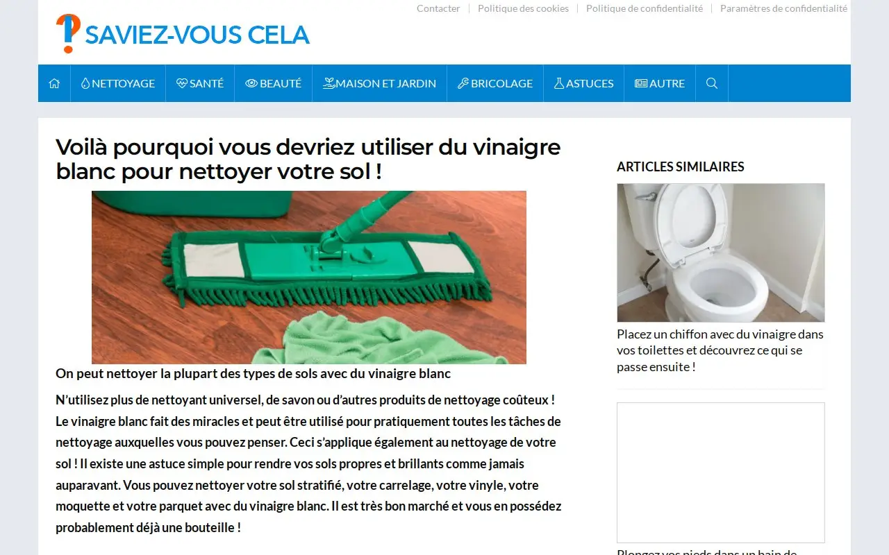 Landing page screenshot