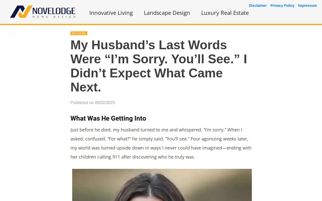 Landing page screenshot