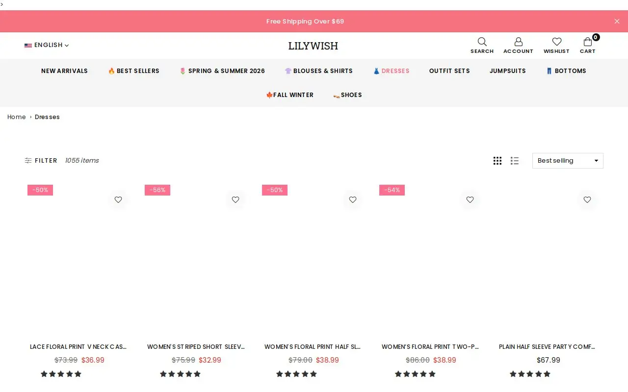 Landing page screenshot