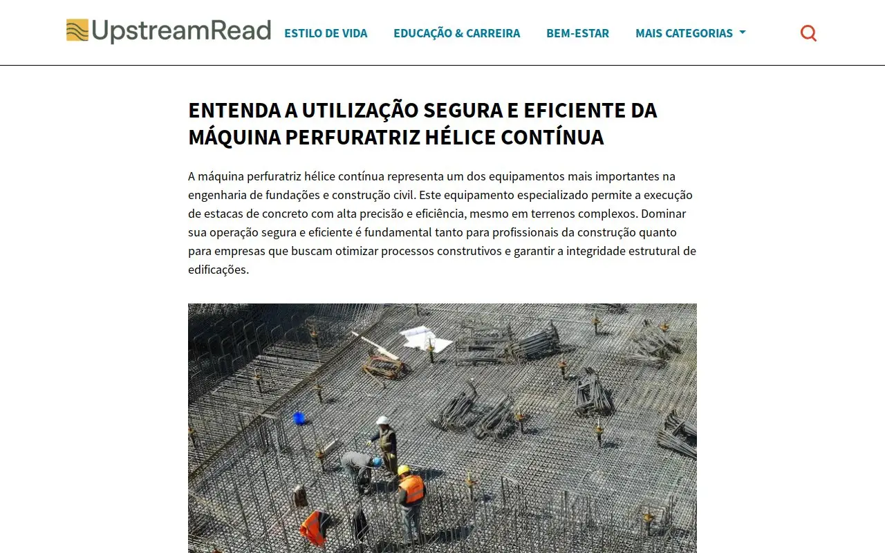 Landing page screenshot