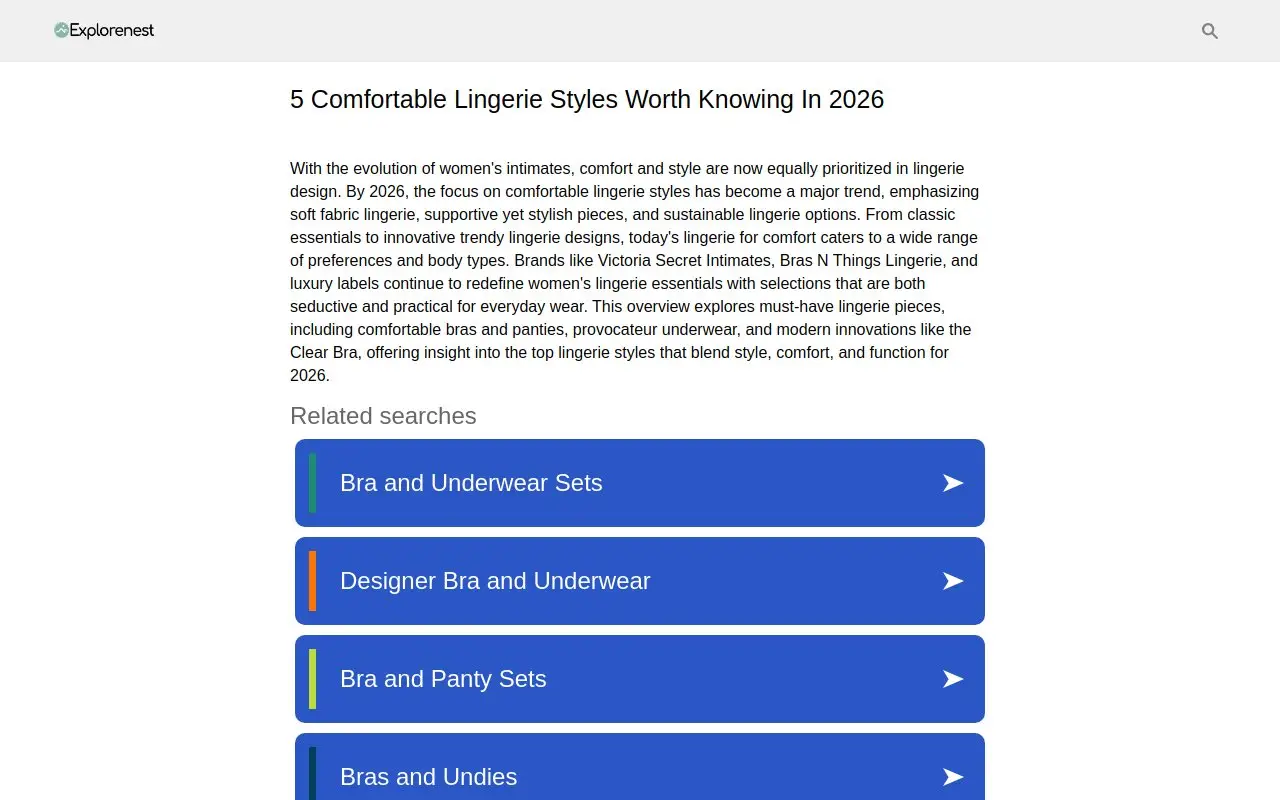 Landing page screenshot