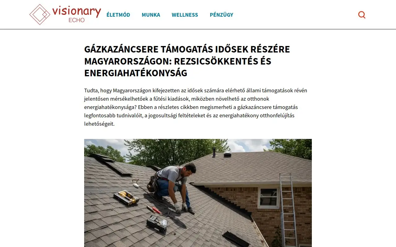 Landing page screenshot