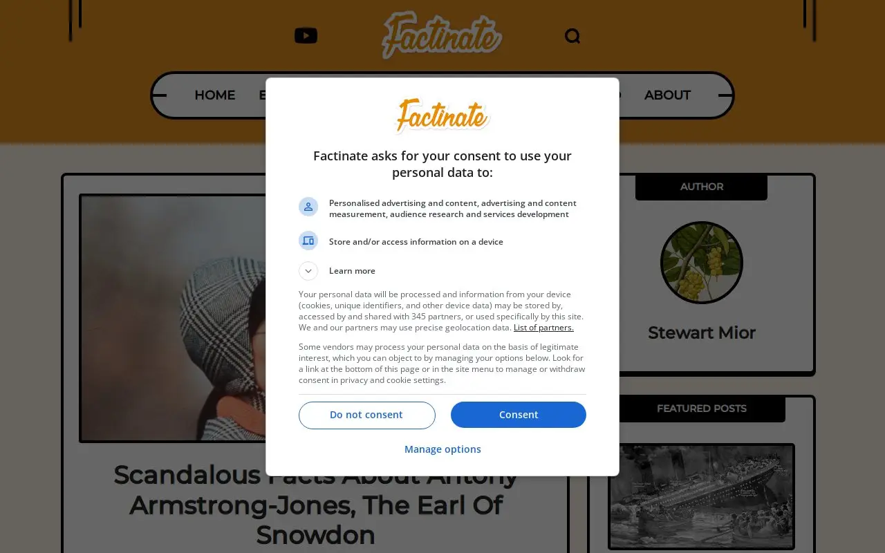 Landing page screenshot