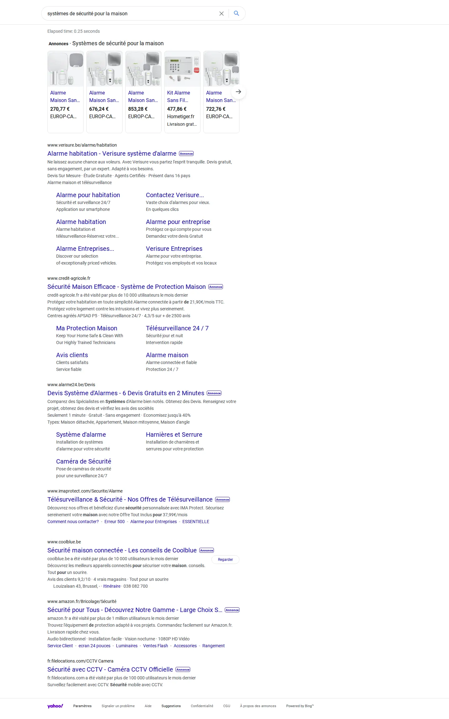 Landing page screenshot