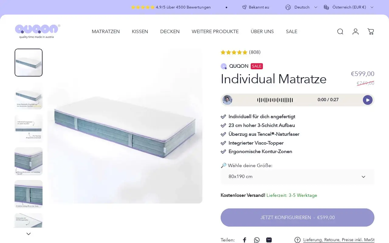 Landing page screenshot