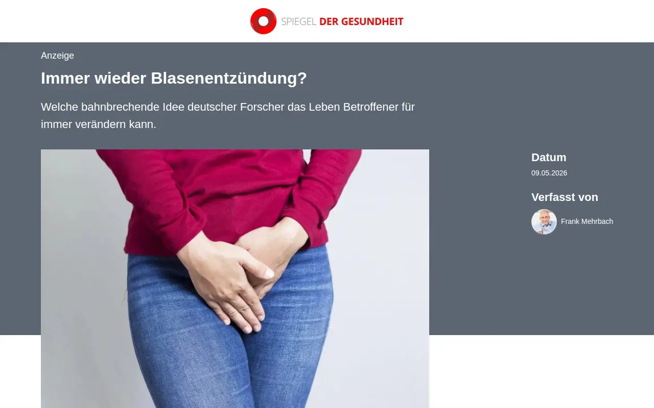 Landing page screenshot
