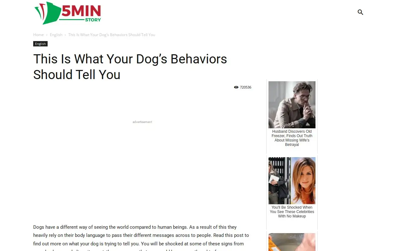Landing page screenshot