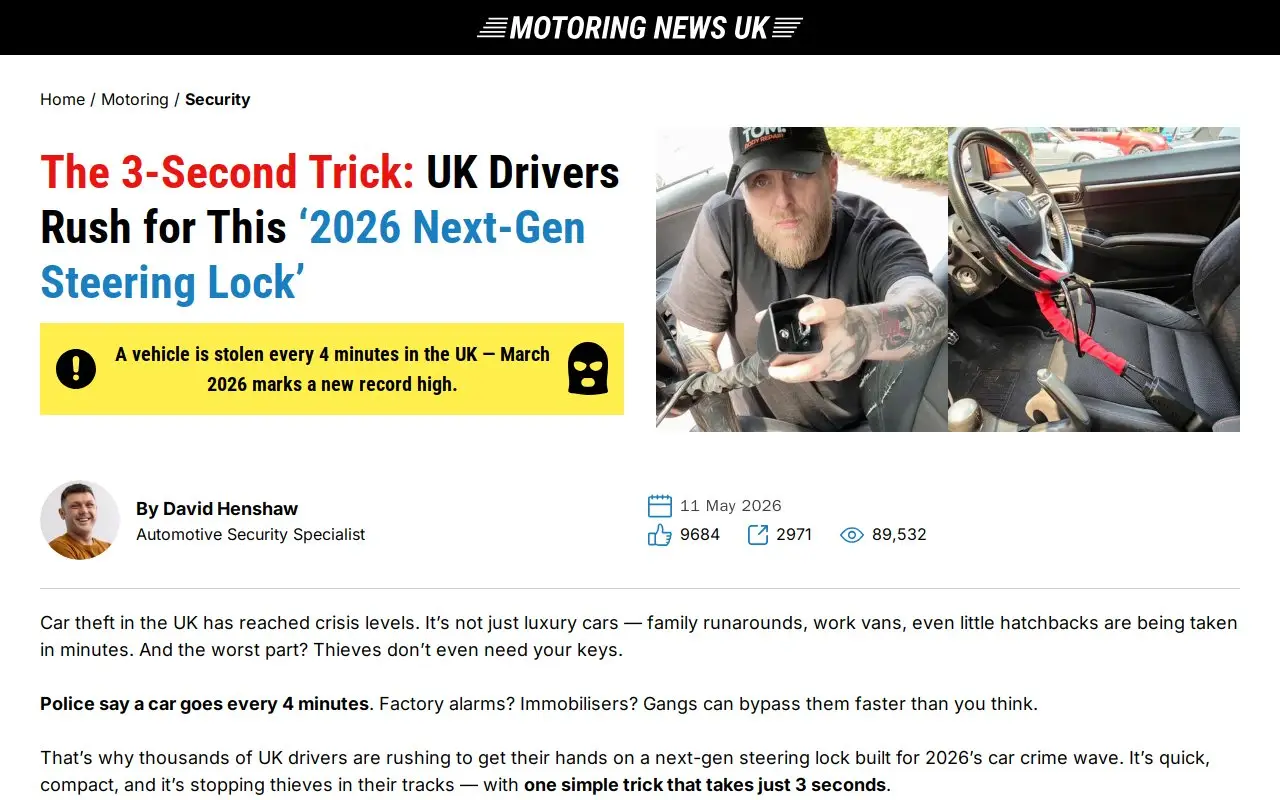 Landing page screenshot