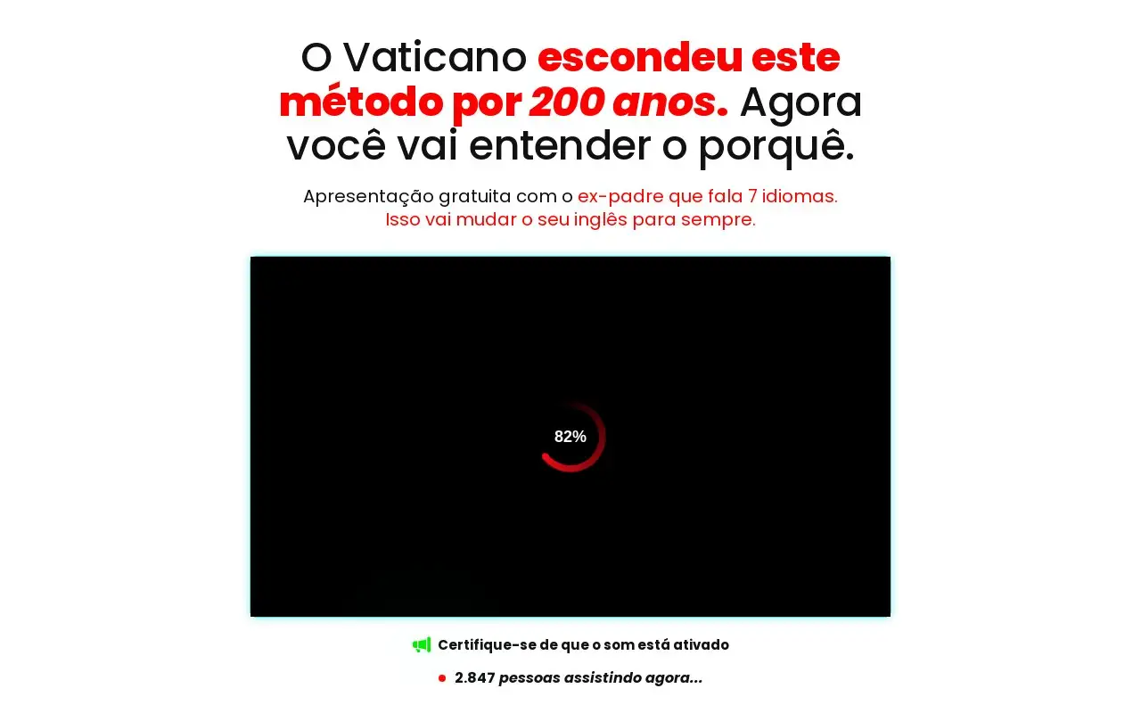 Landing page screenshot