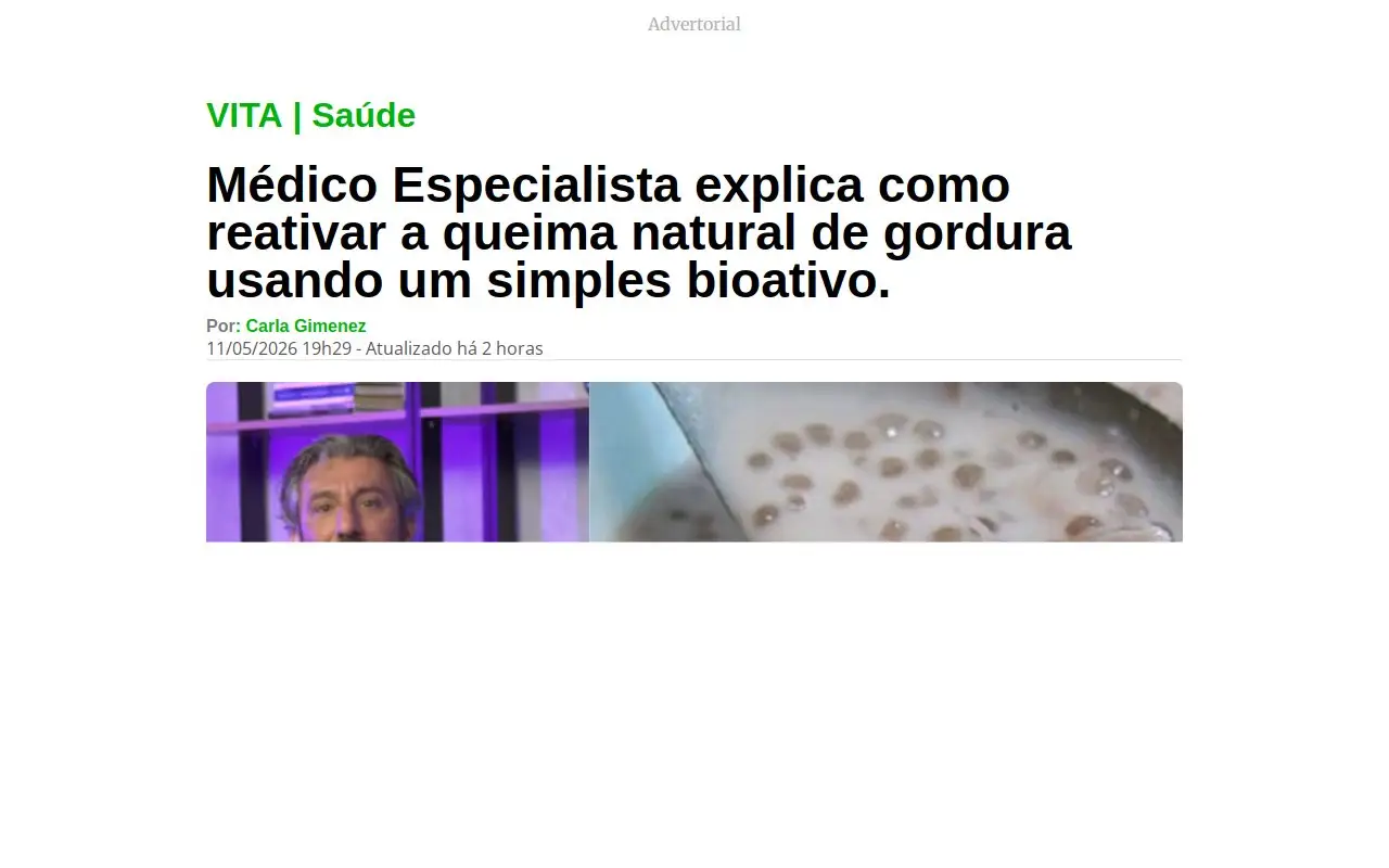 Landing page screenshot
