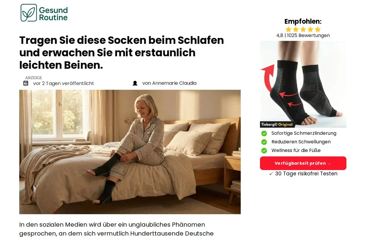 Landing page screenshot