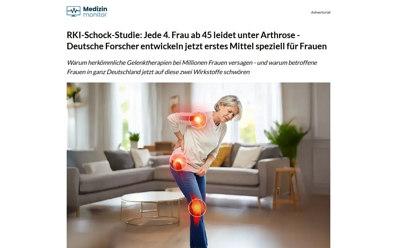 Landing page screenshot