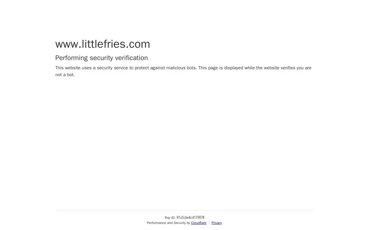 Landing page screenshot