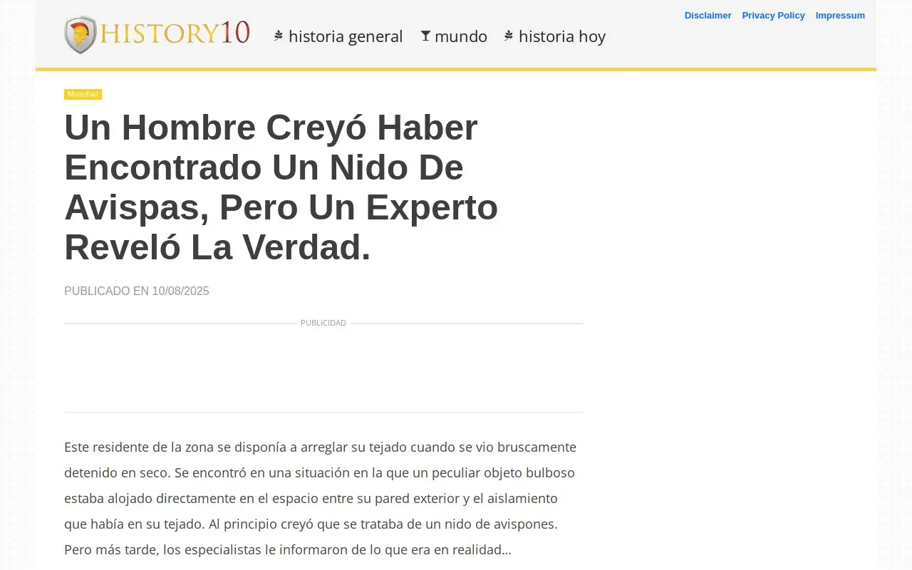 Landing page screenshot