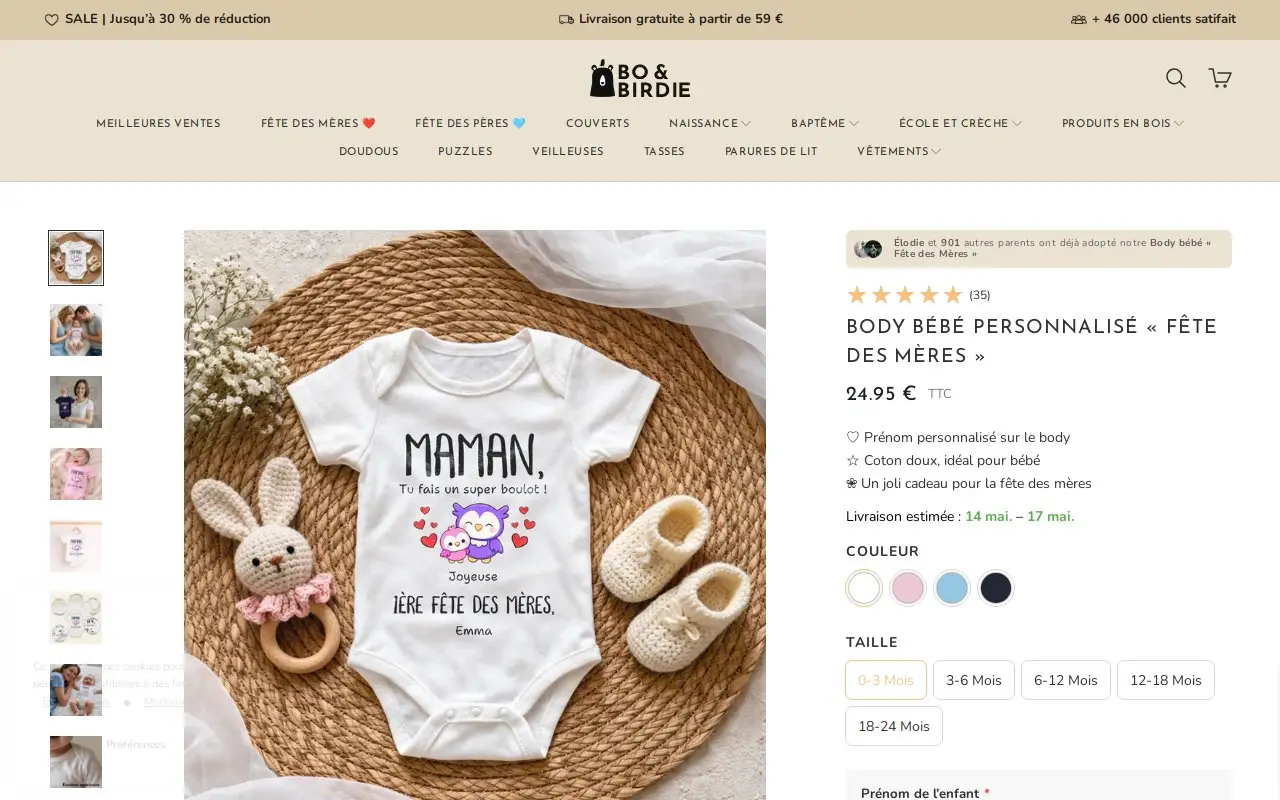 Landing page screenshot
