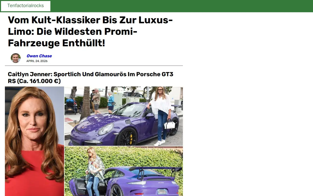 Landing page screenshot