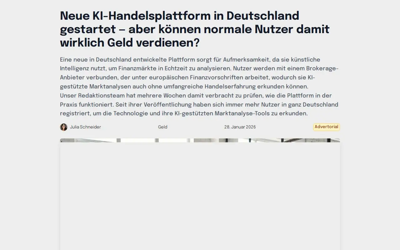 Landing page screenshot