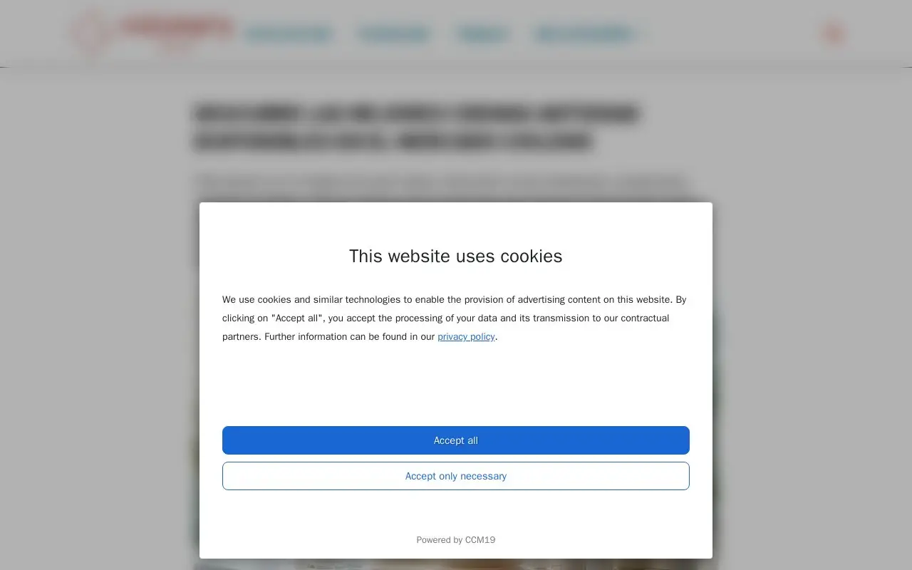 Landing page screenshot
