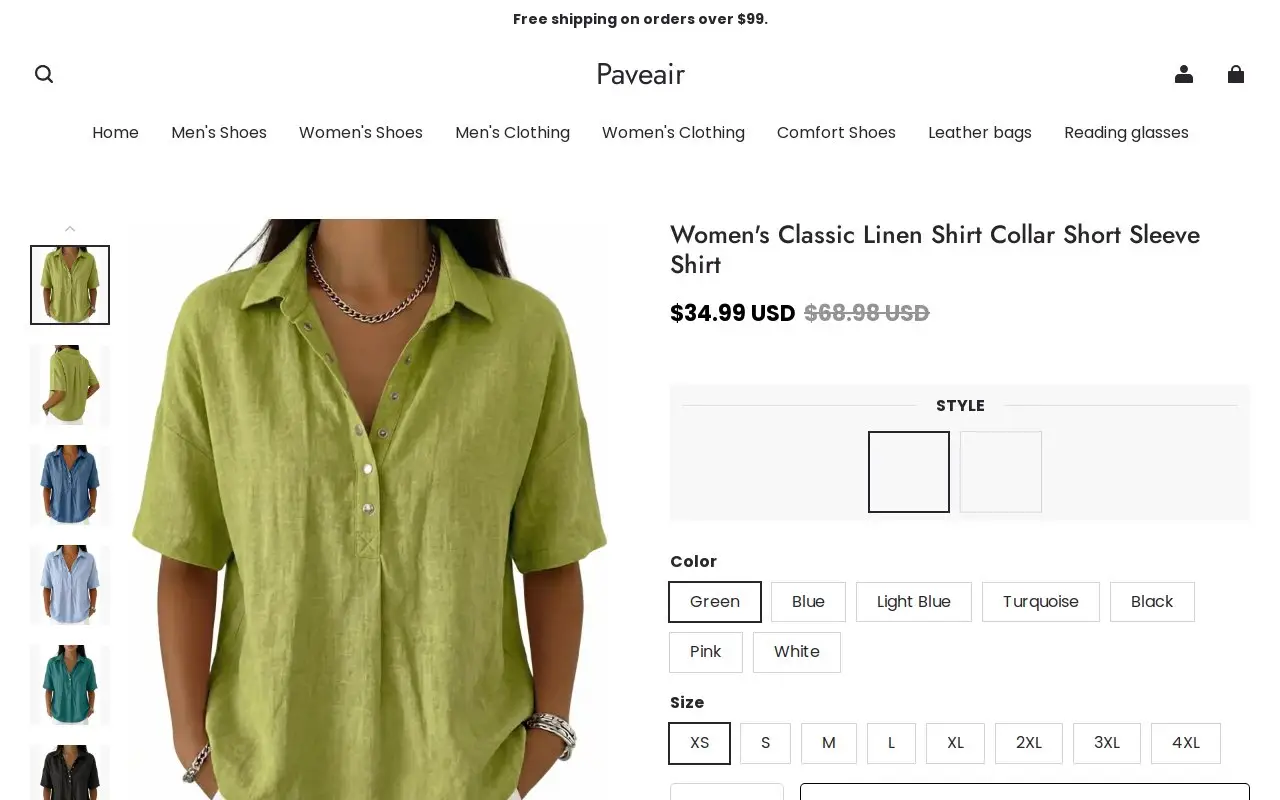 Landing page screenshot