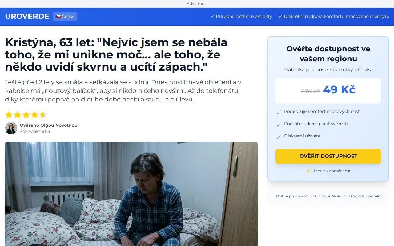 Landing page screenshot