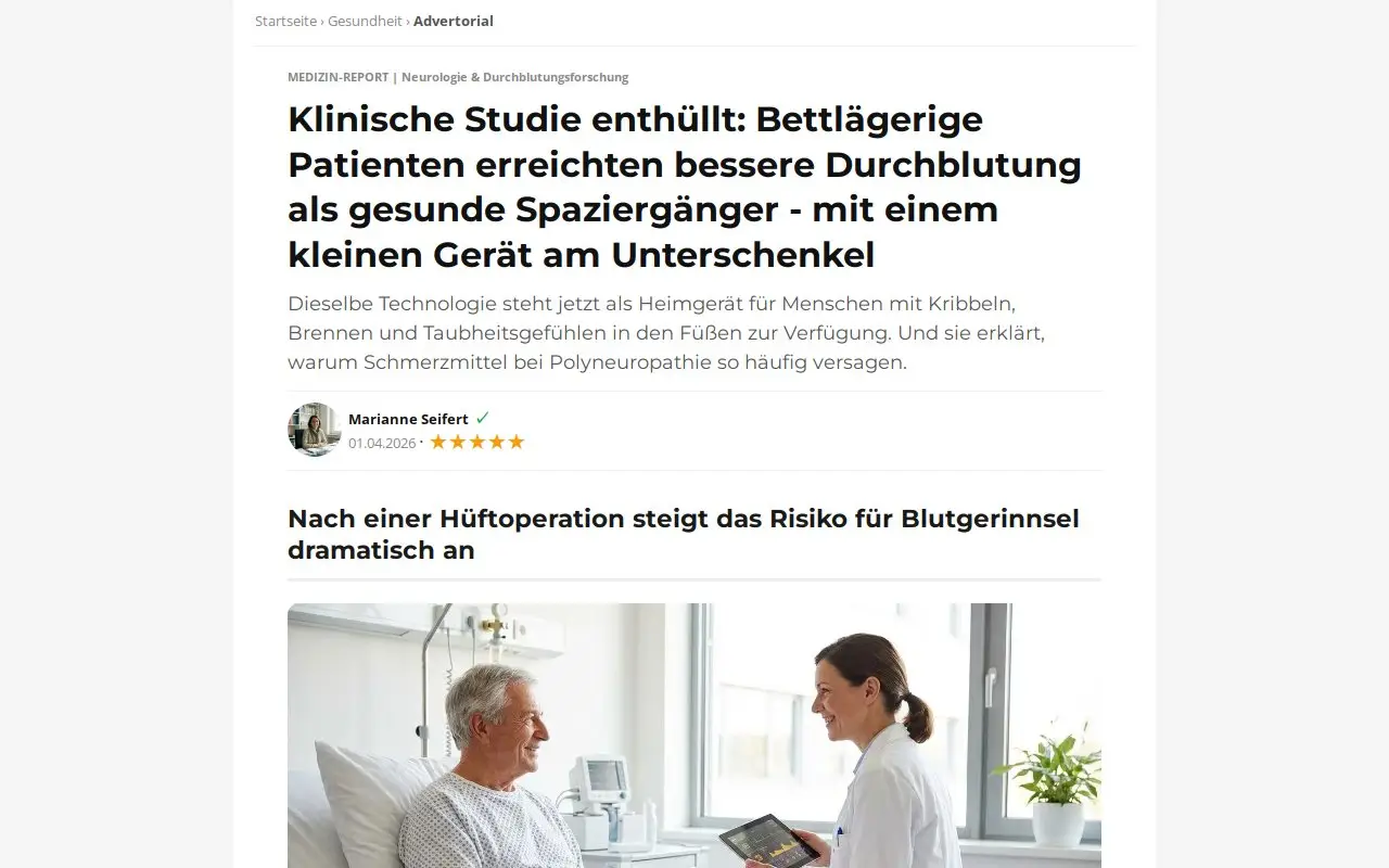 Landing page screenshot