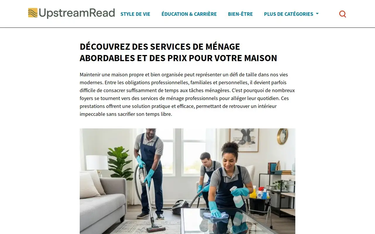 Landing page screenshot
