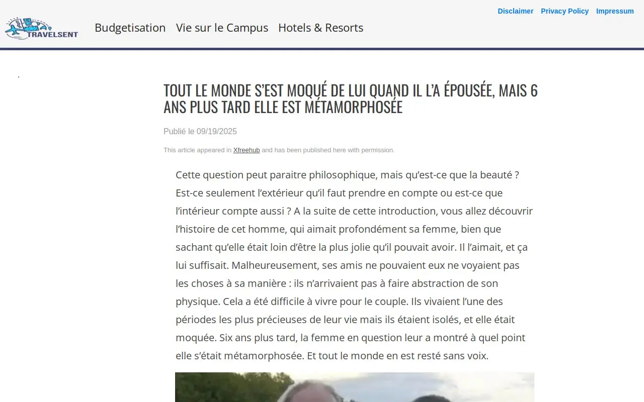 Landing page screenshot