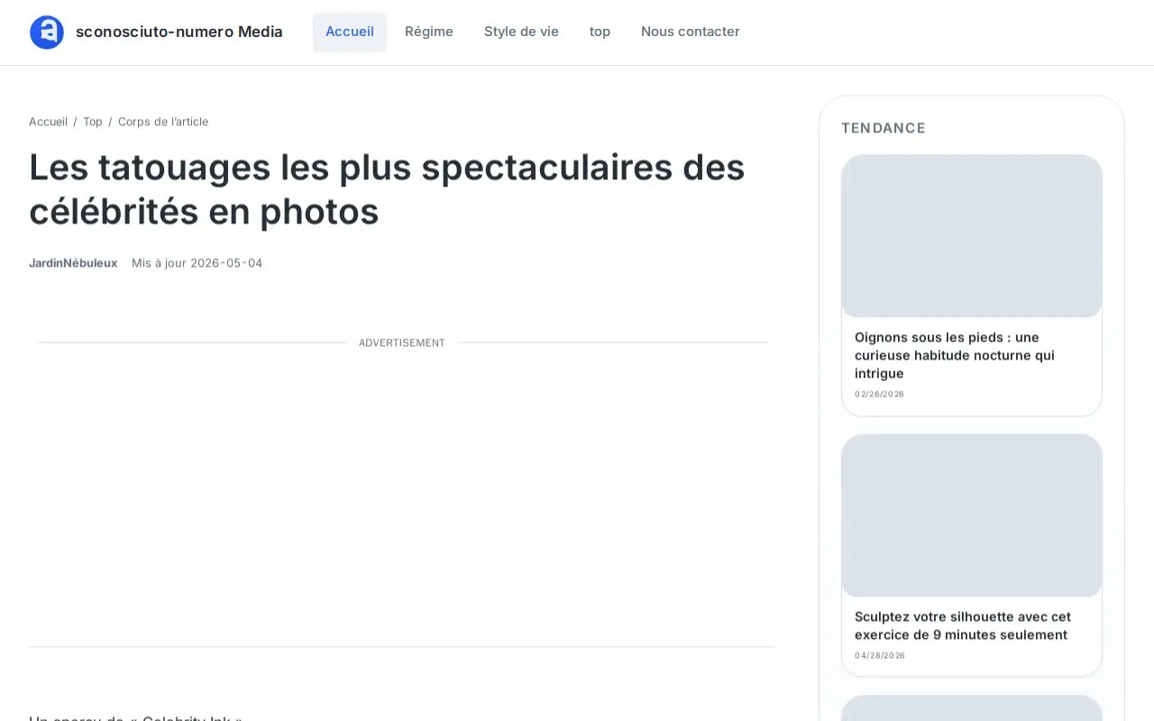 Landing page screenshot