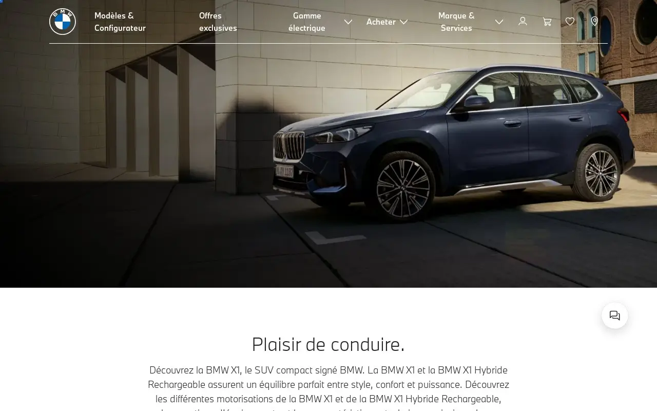 Landing page screenshot
