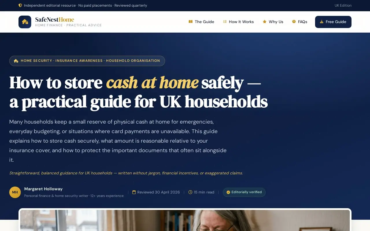 Landing page screenshot