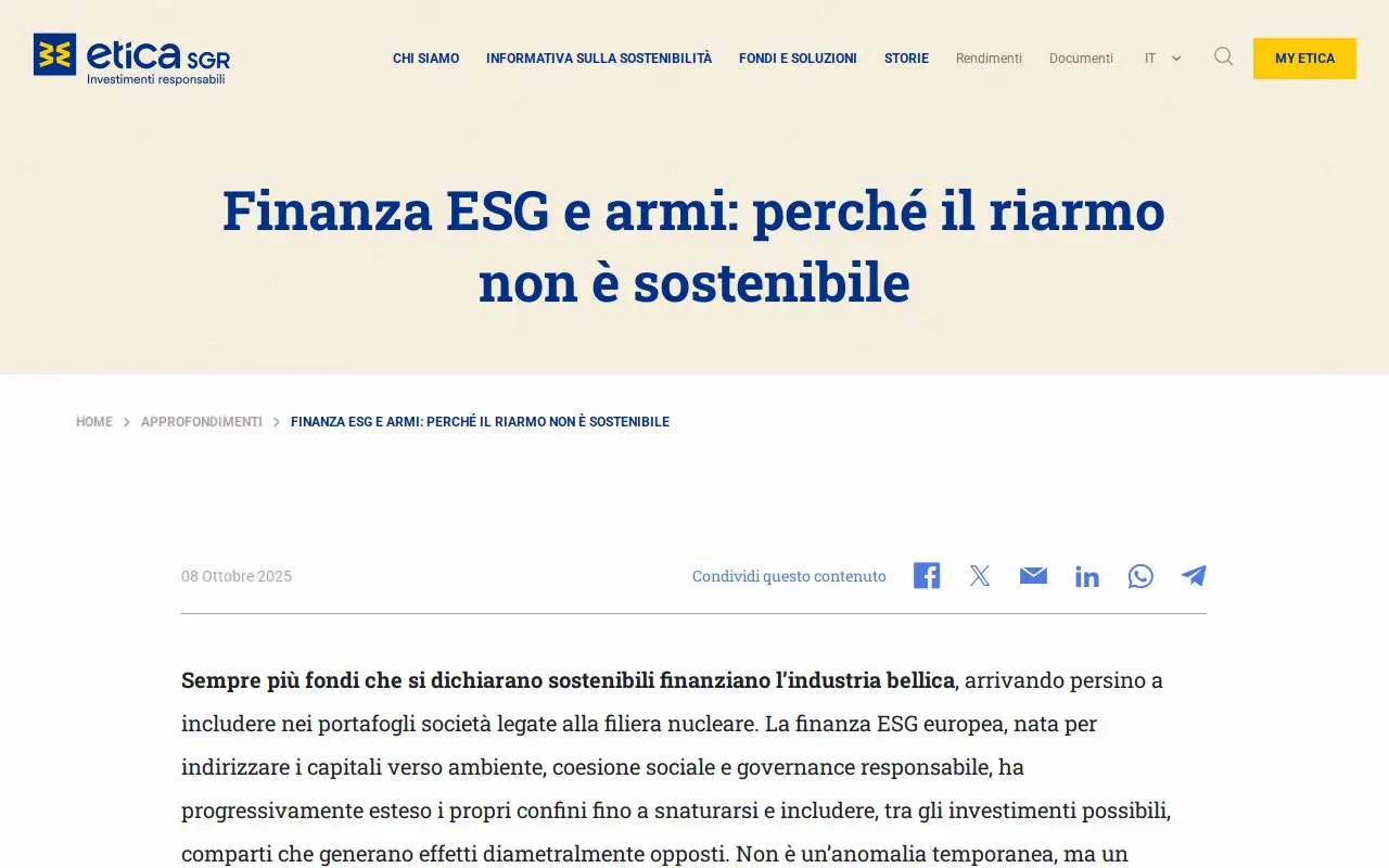 Landing page screenshot