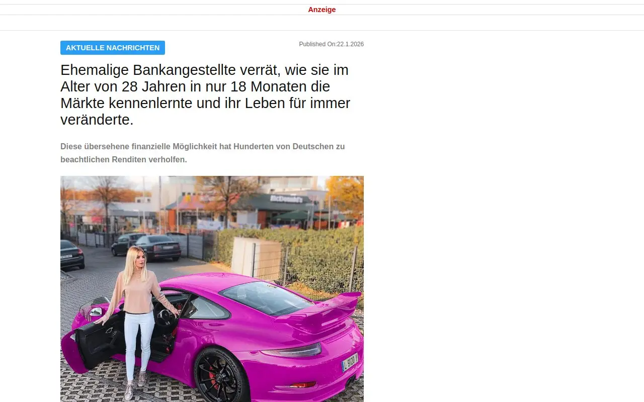 Landing page screenshot