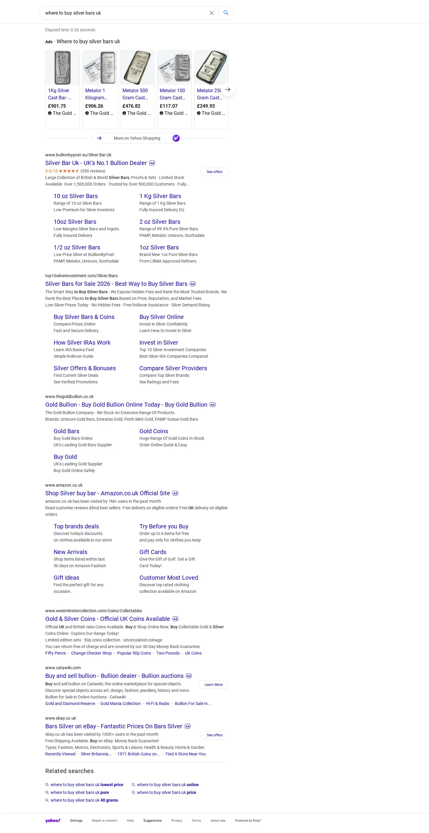 Landing page screenshot