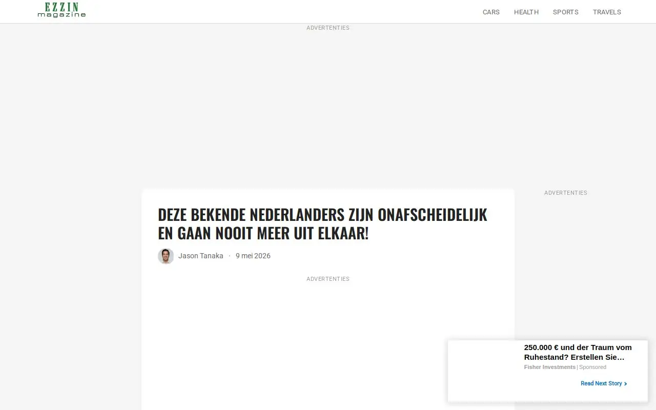 Landing page screenshot