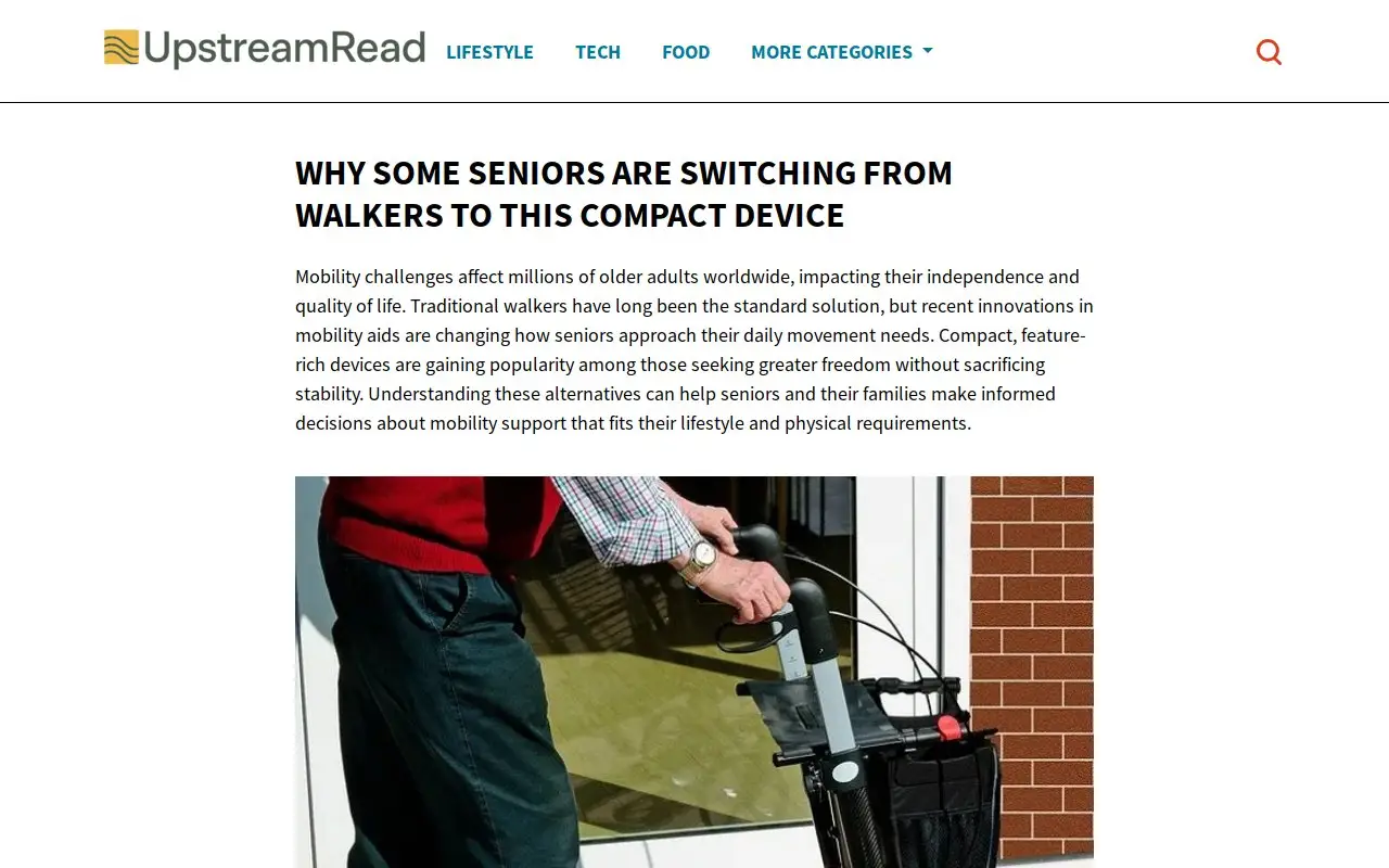 Landing page screenshot