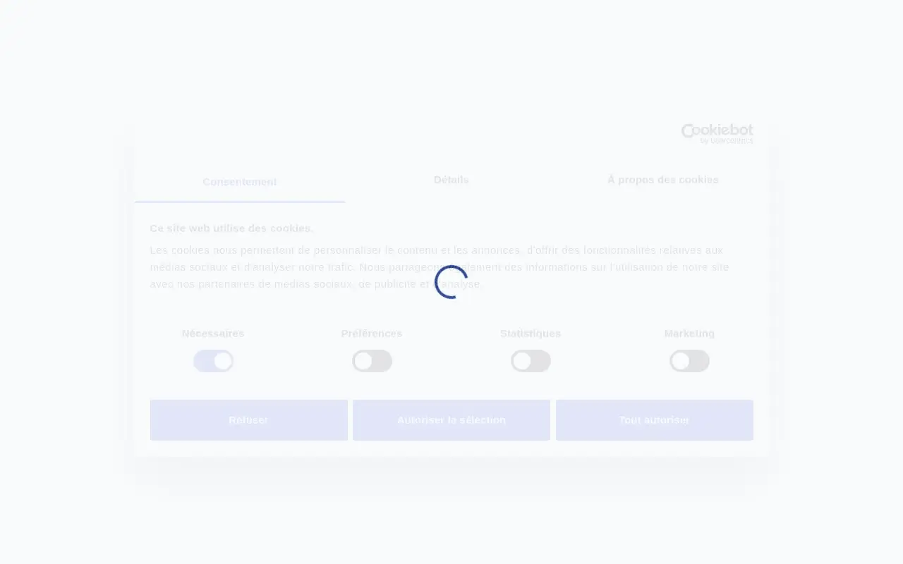 Landing page screenshot