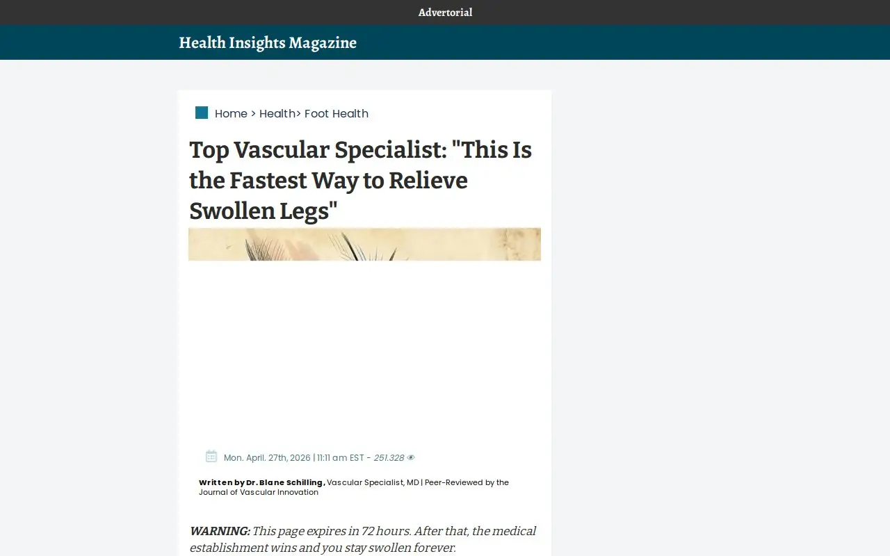 Landing page screenshot