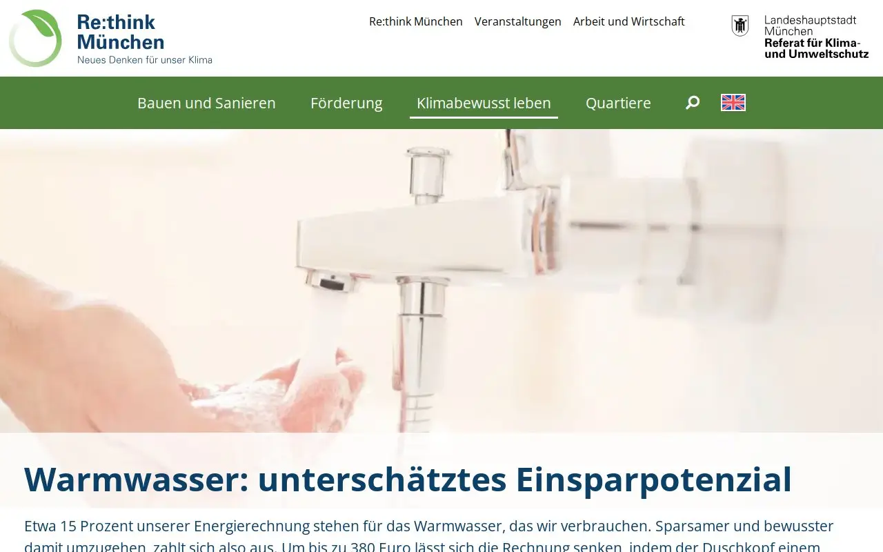 Landing page screenshot