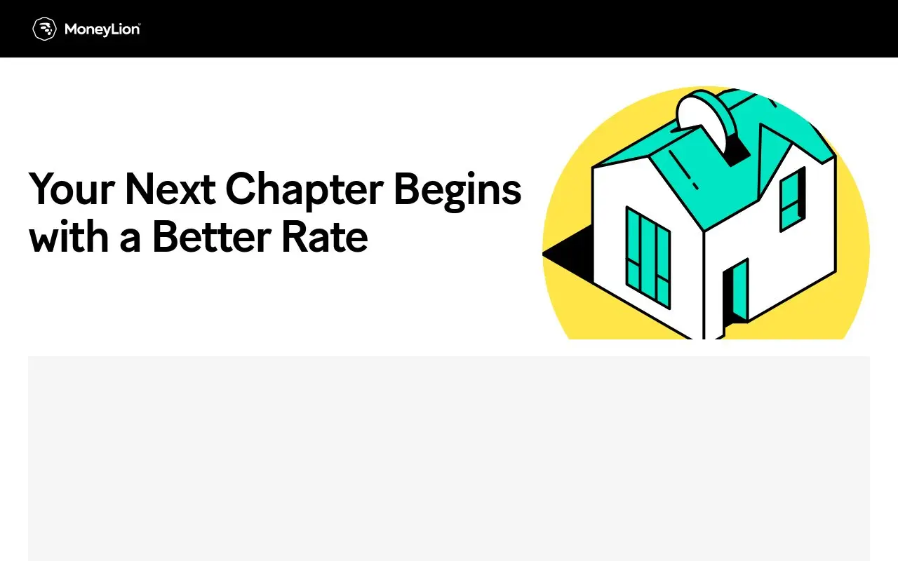 Landing page screenshot
