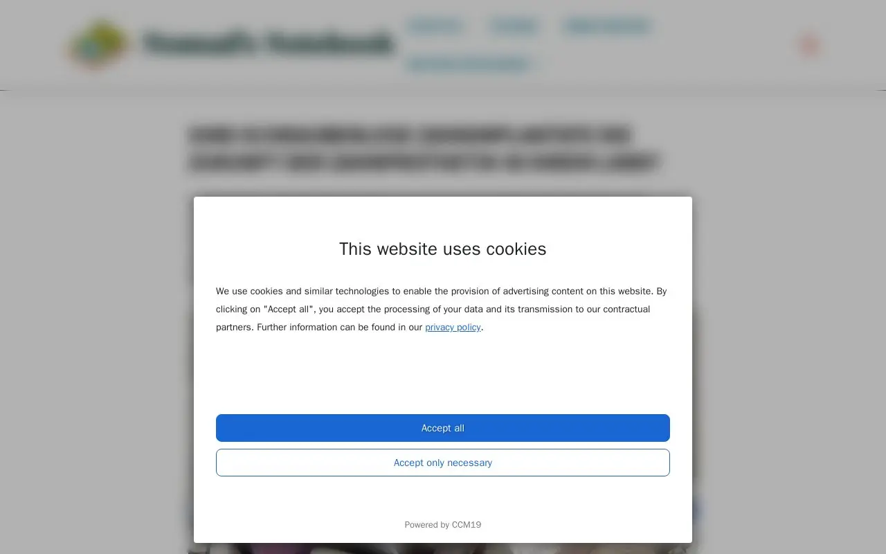 Landing page screenshot