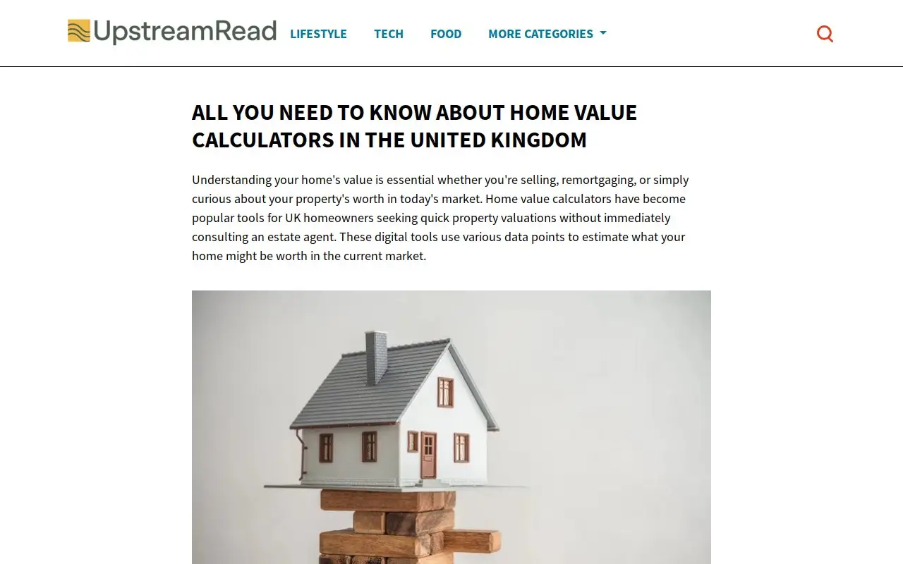 Landing page screenshot