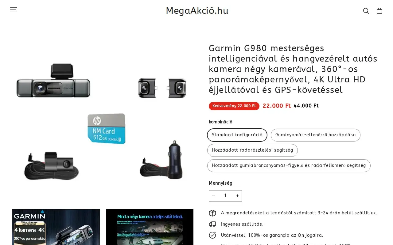 Landing page screenshot