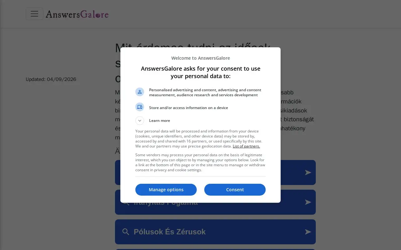 Landing page screenshot