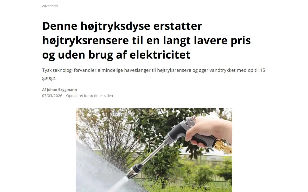 Landing page screenshot