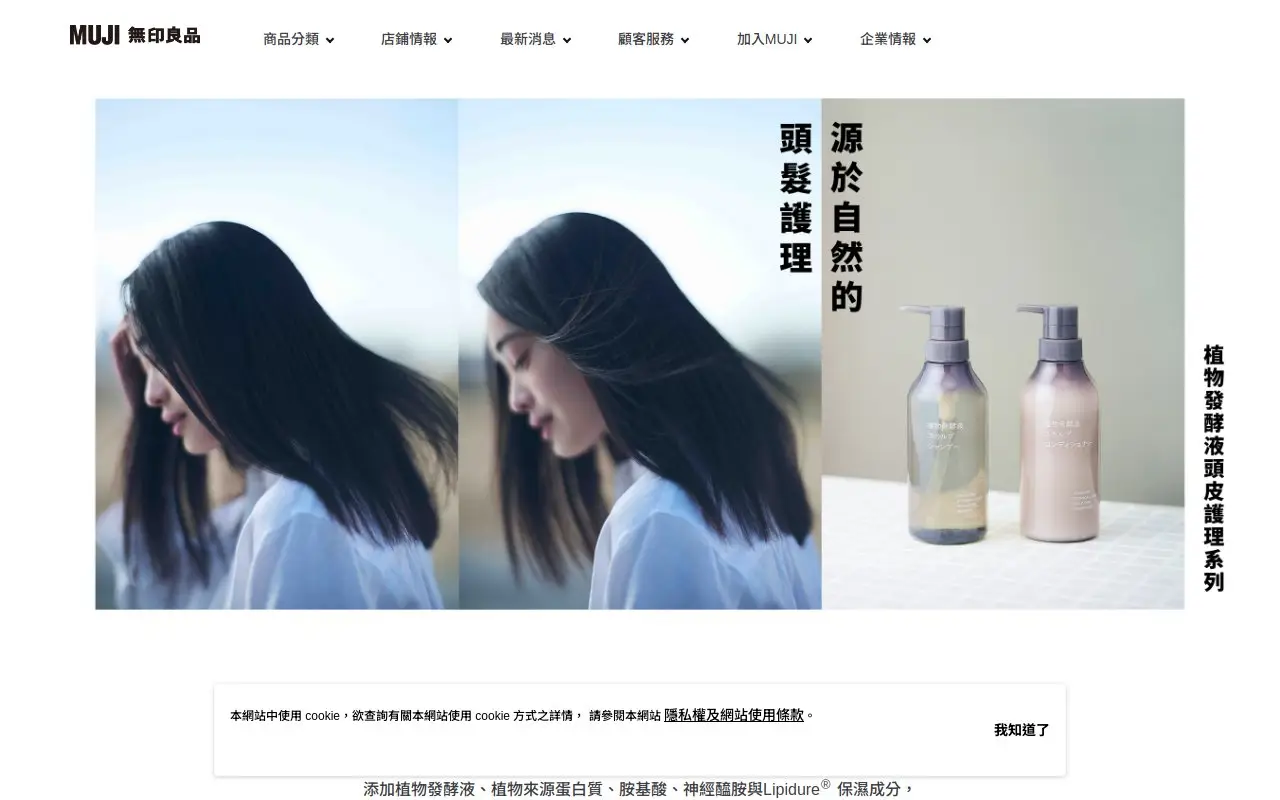 Landing page screenshot